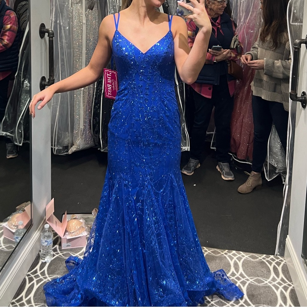 Blue prom dress size:2